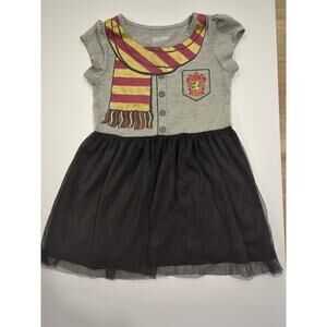 Harry Potter 4T Gryffindor Scarf Tulle T-shirt Dress Used